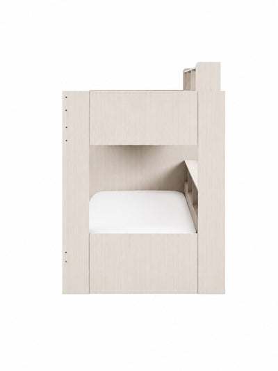 Camelot Bunk Bed with Stairs – Nordic White Wood Effect