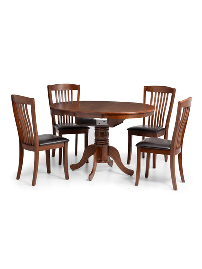 Canterbury Round To Oval Extending Table - Mahogany