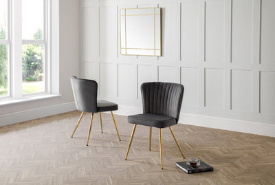 Cannes Dining Chairs - Grey (Set of 2) – Julian Bowen, view 5