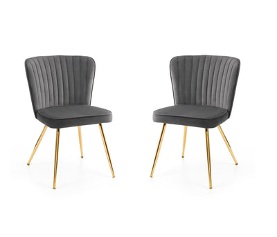 Cannes Dining Chairs - Grey (Set of 2) – Julian Bowen
