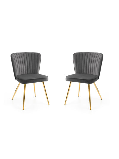 Cannes Dining Chairs - Grey (Set of 2)