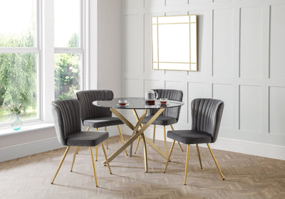 Cannes Dining Chairs - Grey (Set of 2) – Julian Bowen, view 2