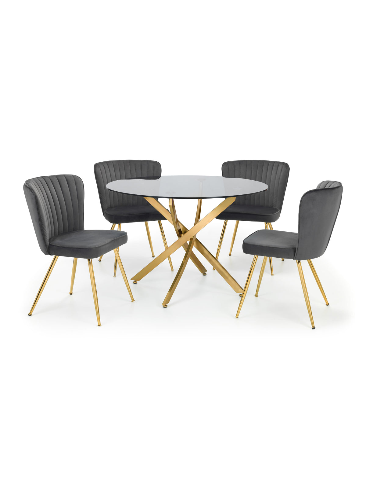 Cannes Dining Chairs - Grey (Set of 2)