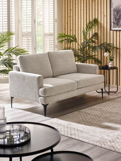 Carrera Oyster Cream Chenille 2 Seater Sofa – Oyster Chenille