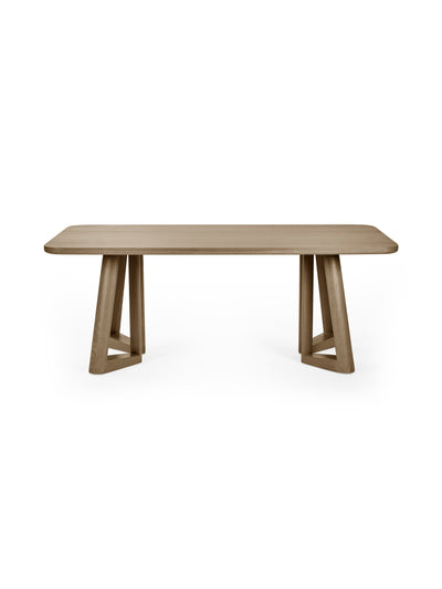 Caravelle Rectangular 4-6 Seater Dining Table – Smokey Oak Effect
