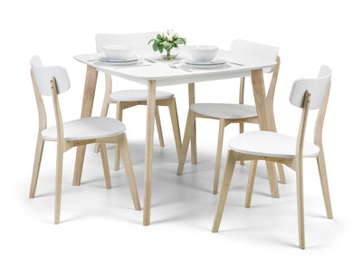 Casa Square Dining Table White/Oak – Julian Bowen, view 6