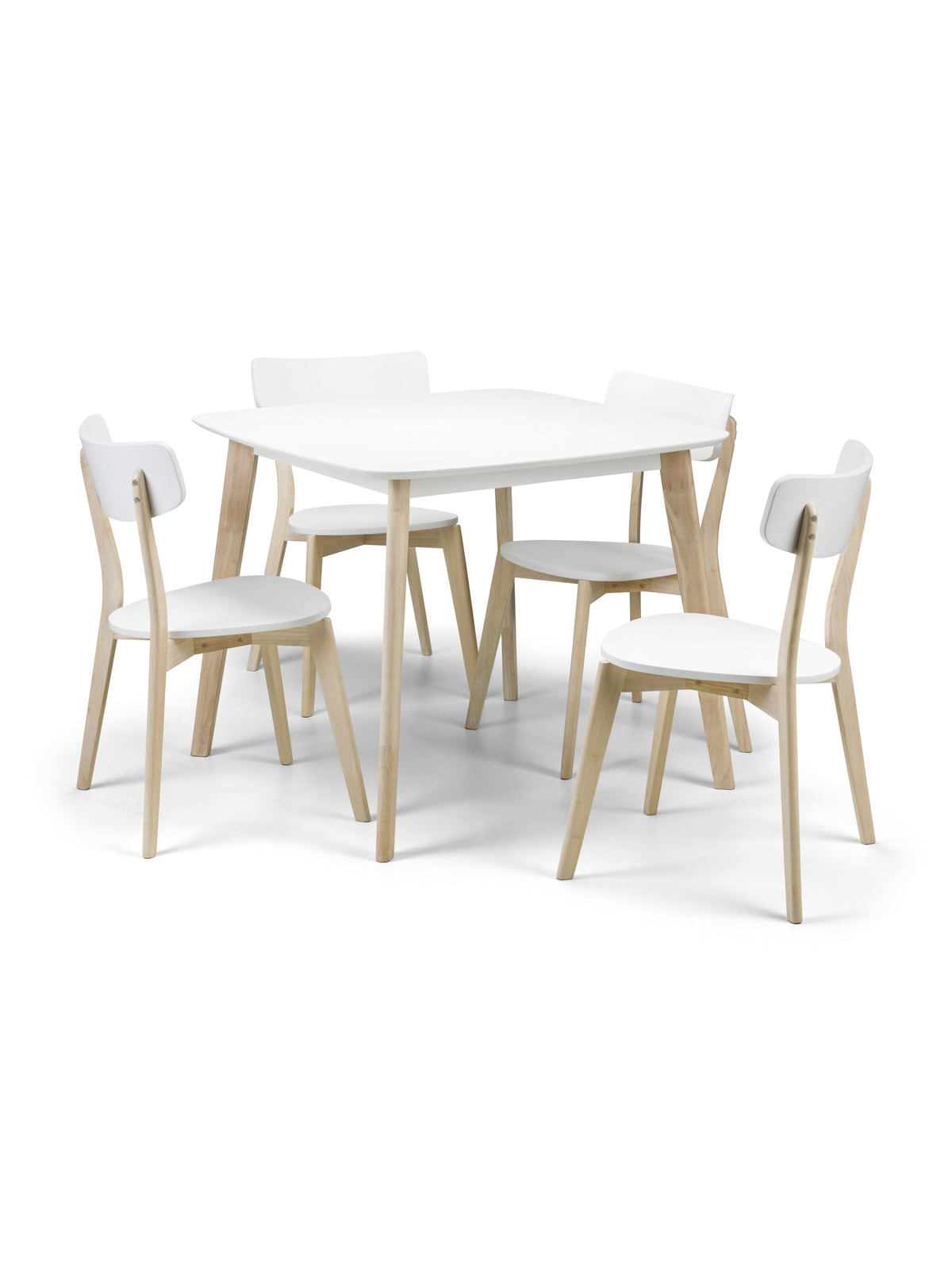 Casa Square Dining Table White/Oak