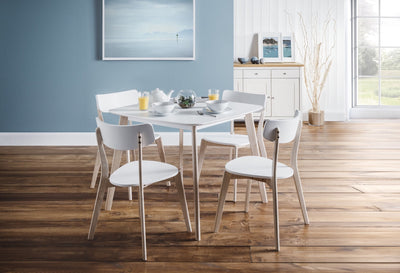 Casa Square Dining Table White/Oak – Julian Bowen, view 2