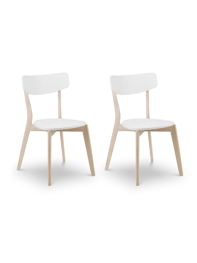 Casa Dining Chairs White/Oak (Set of 2) – Julian Bowen, view 6