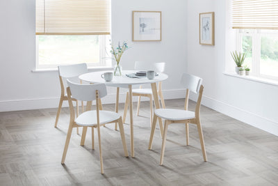 Casa Dining Chairs White/Oak (Set of 2) – Julian Bowen, view 2