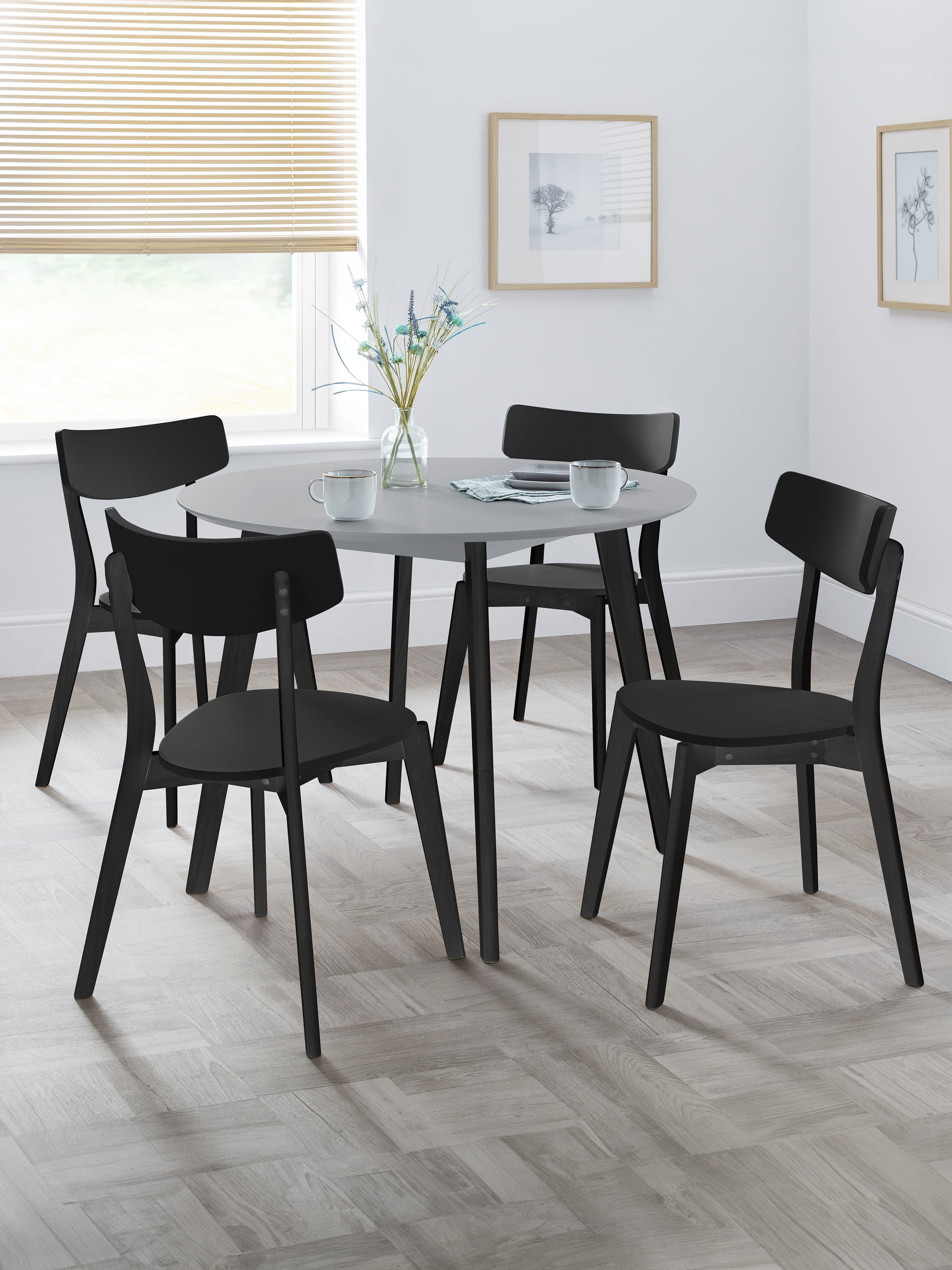 Set of 2 Casa Black Dining Chairs
