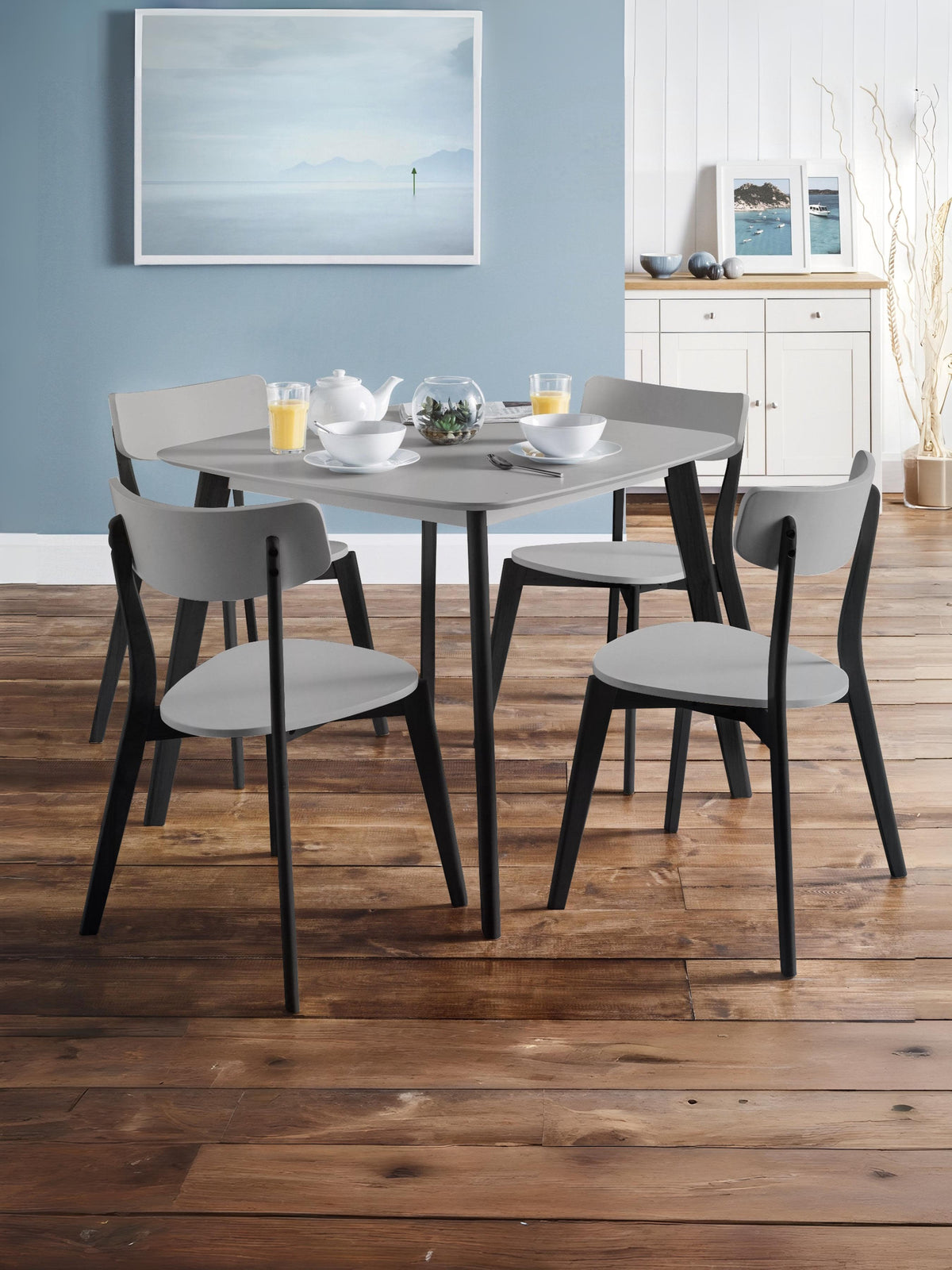 Casa Dining Chairs Grey/Black (Set of 2)