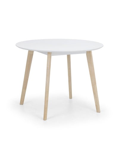 Casa Round Dining Table White/Oak