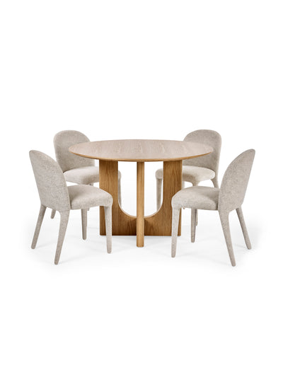 Cellini Oak Round Dining Table – Natural Oak Effect
