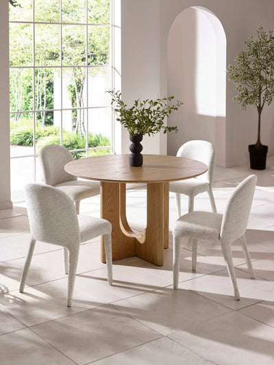 Cellini Oak Round Dining Table – Natural Oak Effect