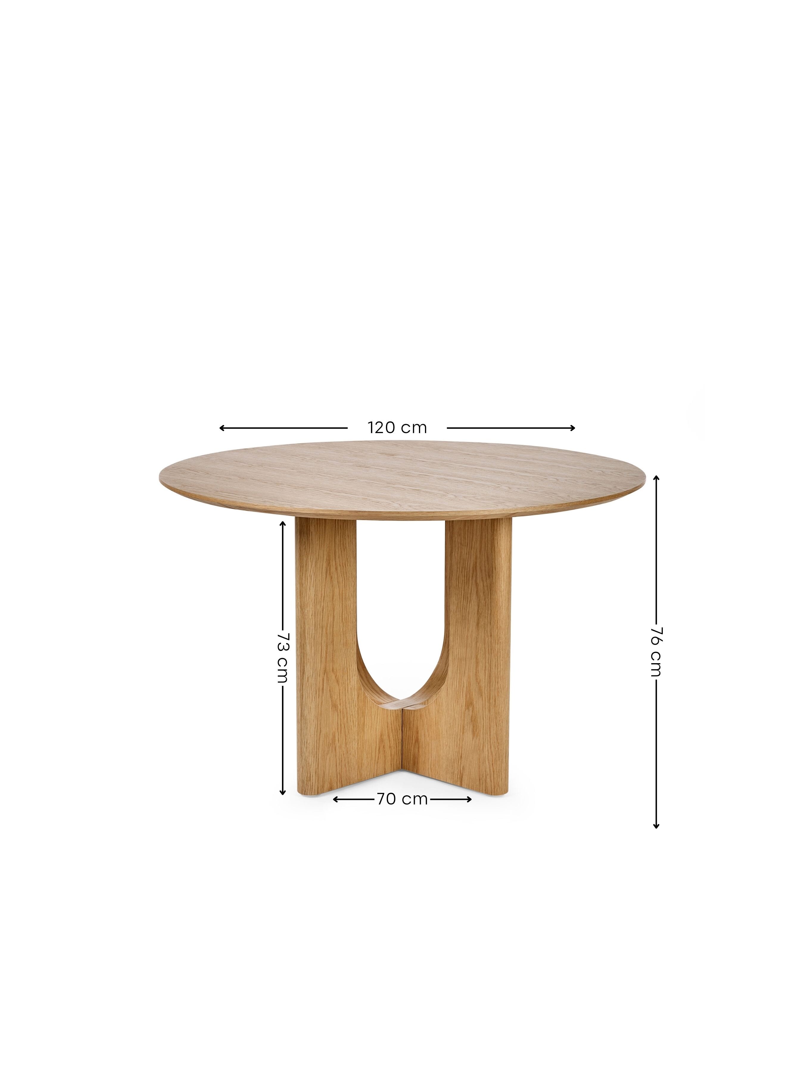 Cellini Round Oak Effect Dining Table Set with 4 Lottie Beige Chenille Upholstered Dining Chairs – Natural Oak Effect