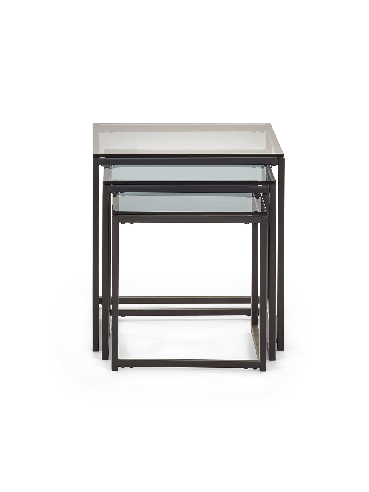 Chicago Nest Of 3 Tables Smoked Glass