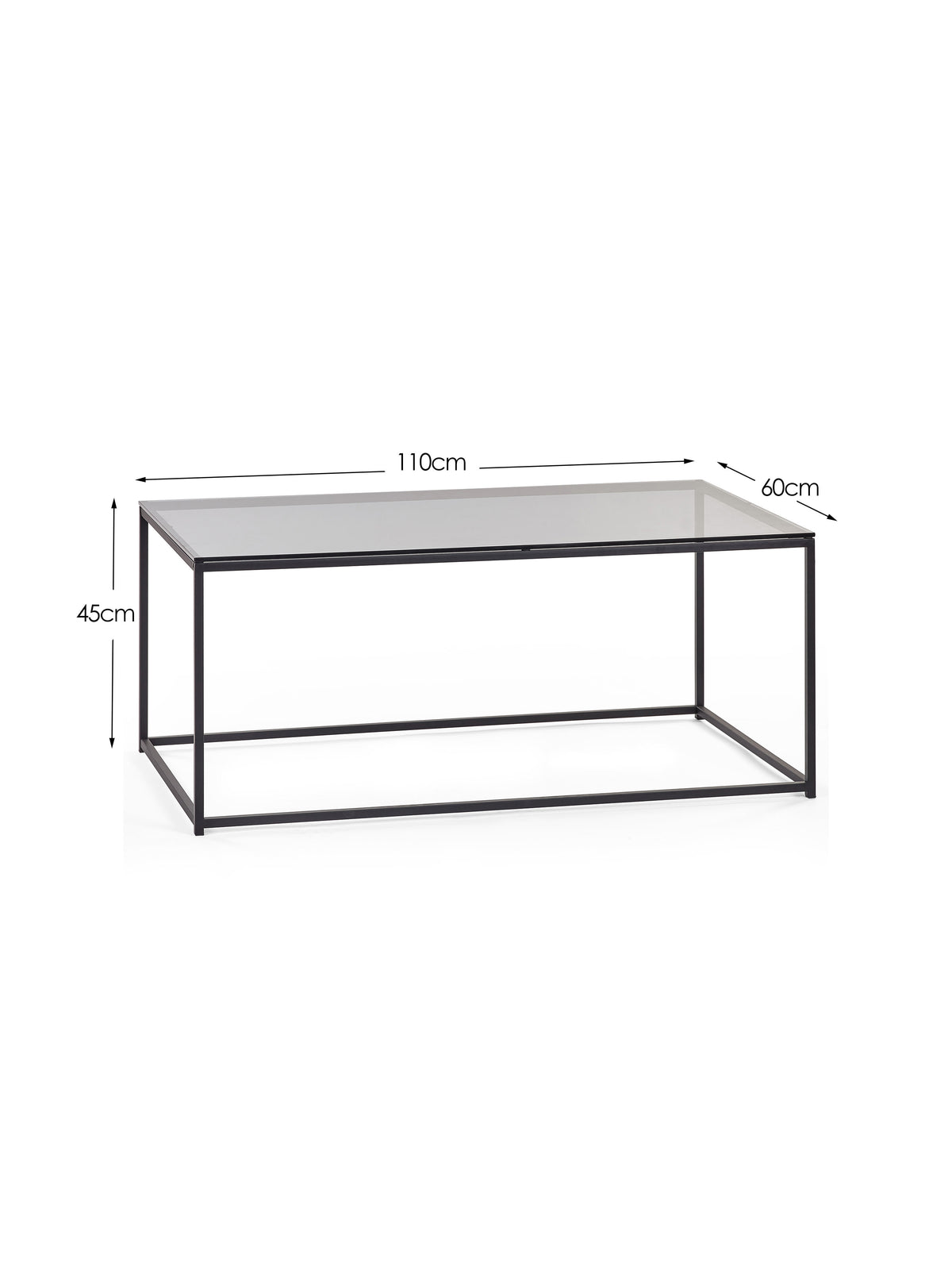 Chicago Coffee Table Smoked Glass