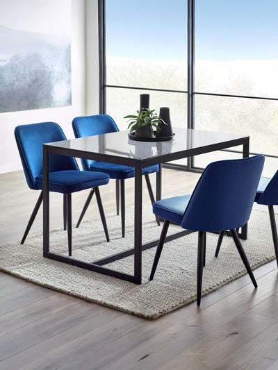Chicago Dining Table Smoked Glass – Julian Bowen, view 2