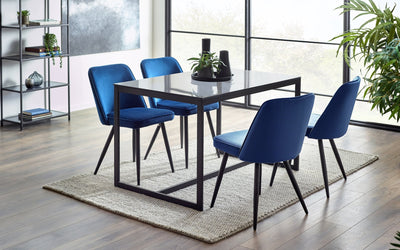 Chicago Dining Table Smoked Glass – Julian Bowen, view 5