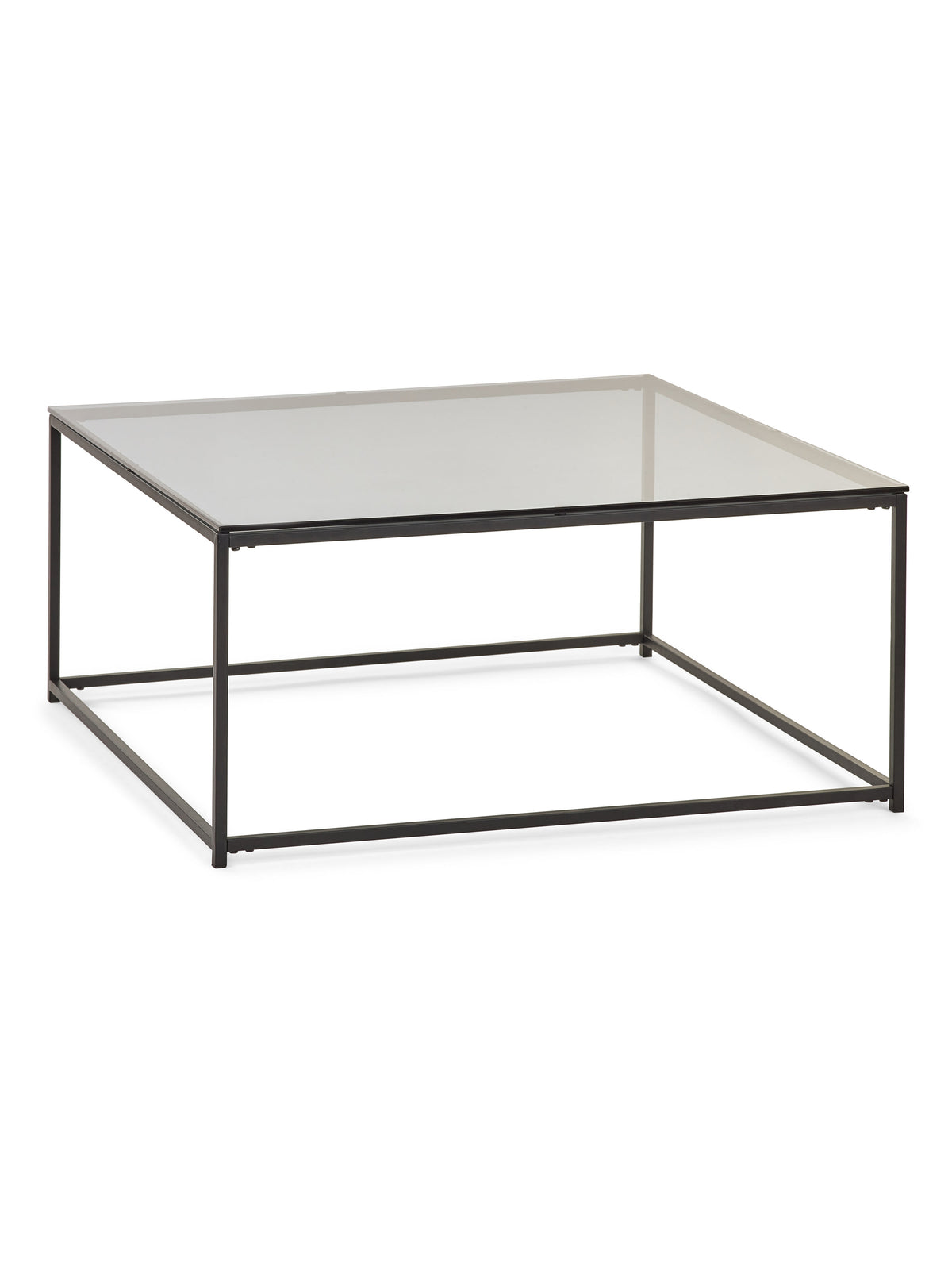 Chicago Square Coffee Table Smoked Glass