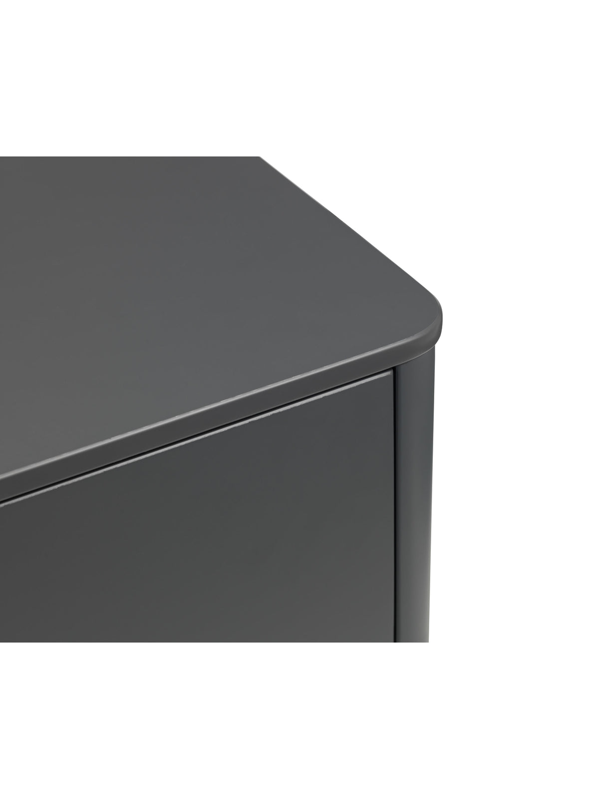 Chloe 4 Drawer Chest - Storm Grey/Black