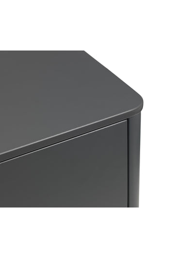 Chloe 4 Drawer Chest - Storm Grey/Black