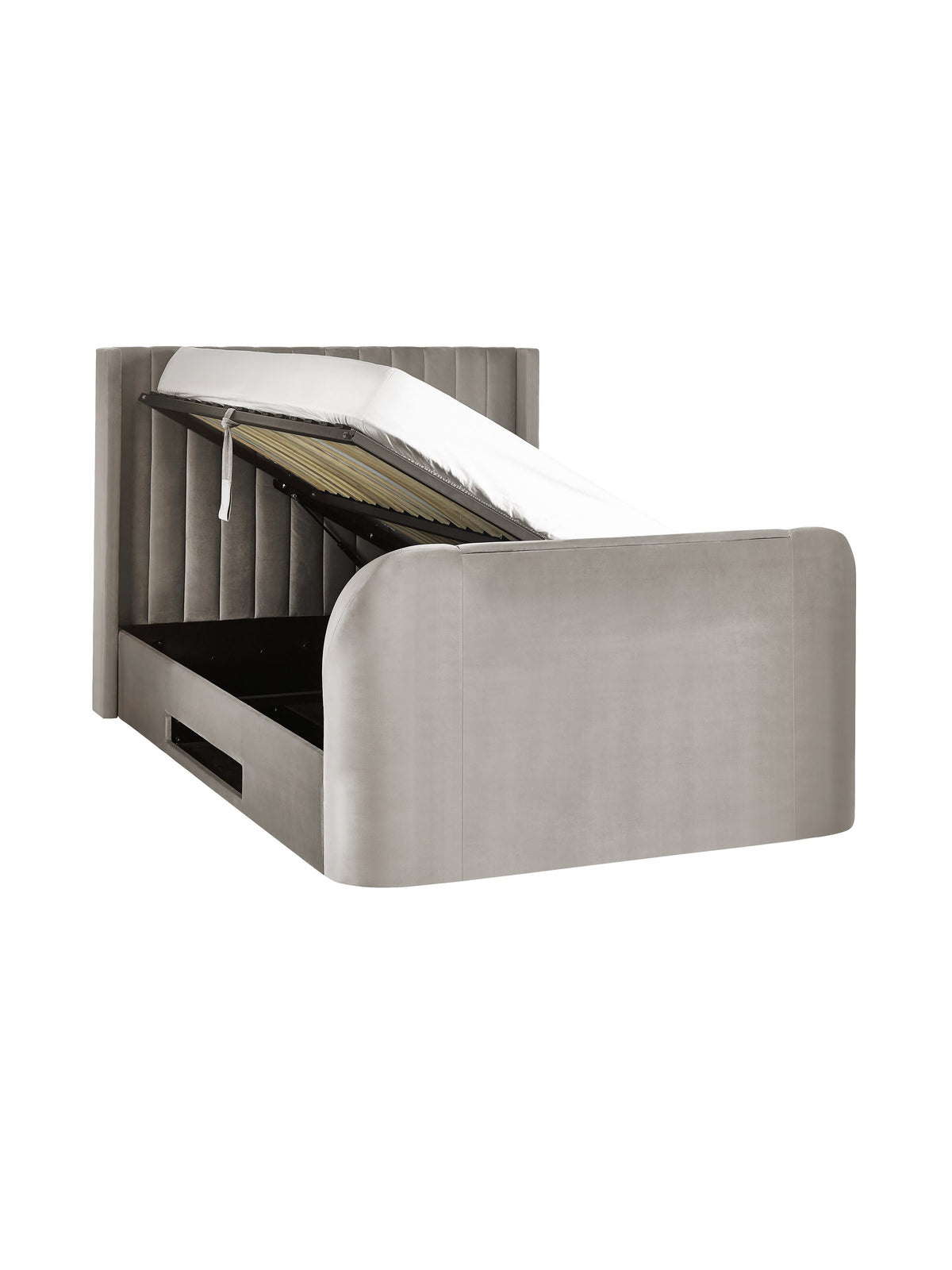 Clara Ottoman TV Bed - Light Grey