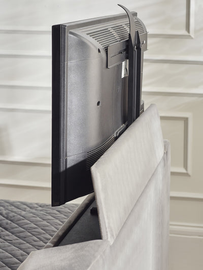 Clara Ottoman TV Bed - Light Grey