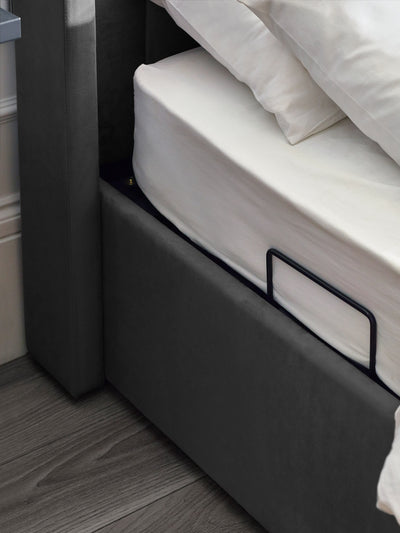 Clara Ottoman TV Bed - Dark Grey