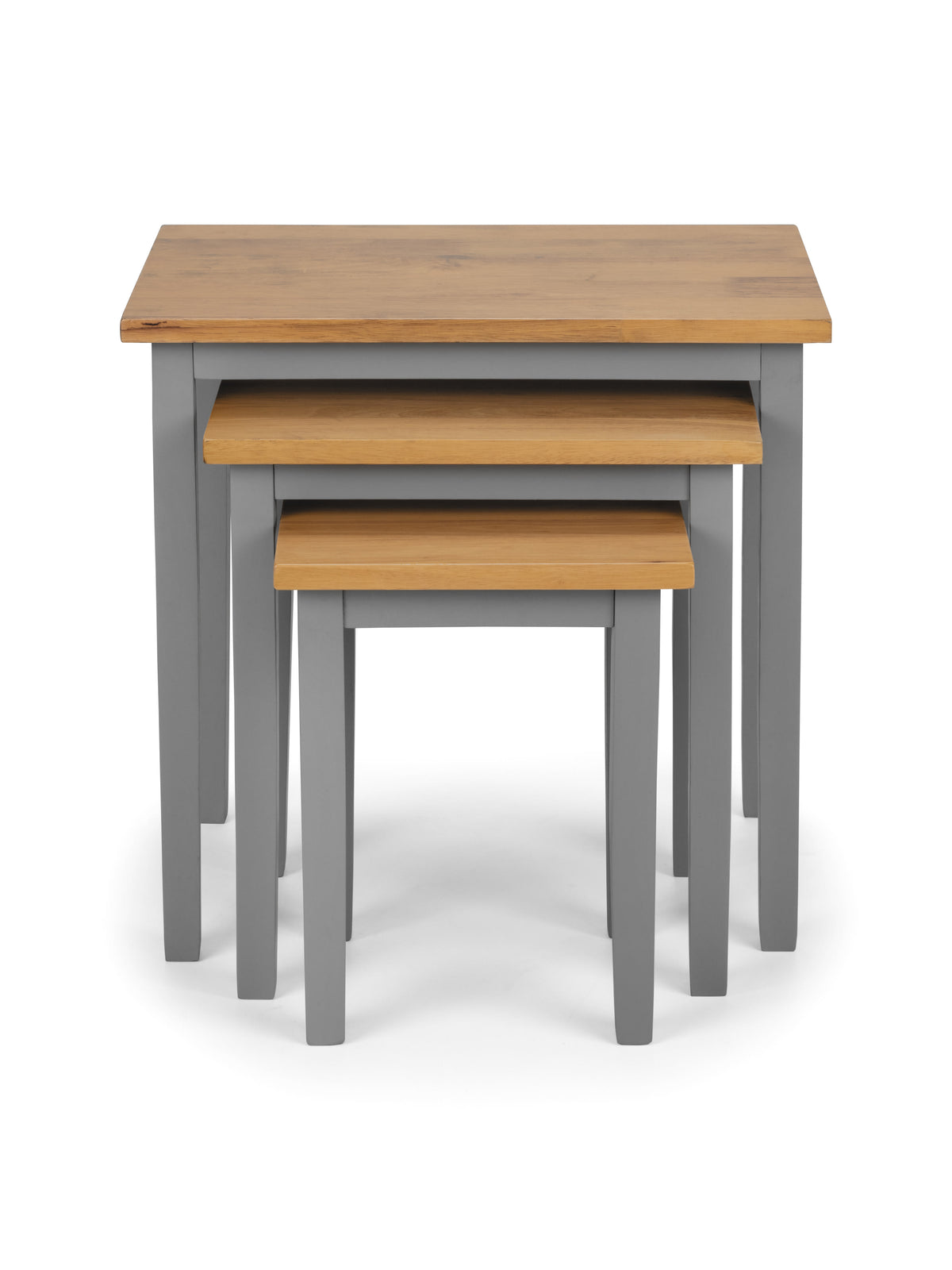 Cleo Nest Of Tables 2 Tone Grey & Oak