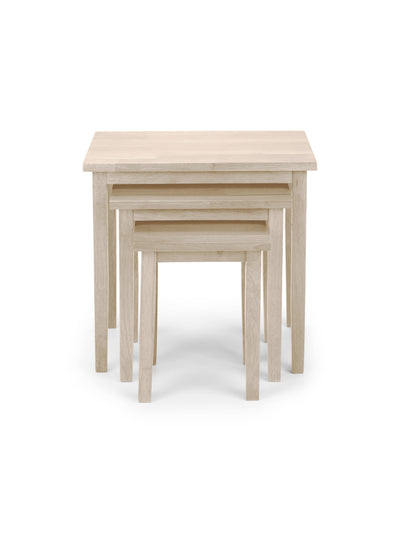 Cleo White Wash Nest of Tables