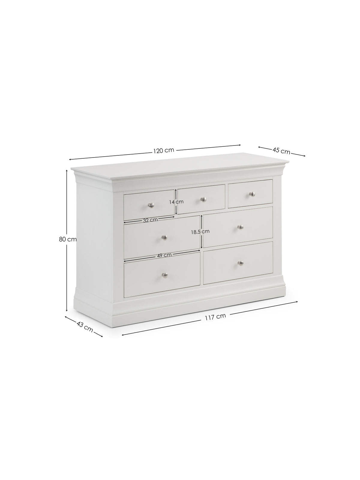 Clermont 4+3 Drawer Chest