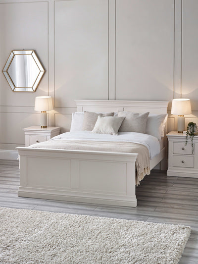 Clermont Bed - Surf White