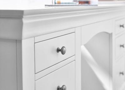 Clermont Dressing Table - Surf White – Julian Bowen, view 7