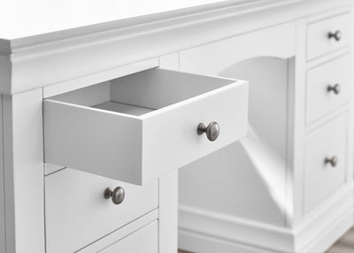 Clermont Dressing Table - Surf White – Julian Bowen, view 8