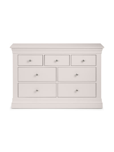 Clermont 4+3 Drawer Chest - Light Grey