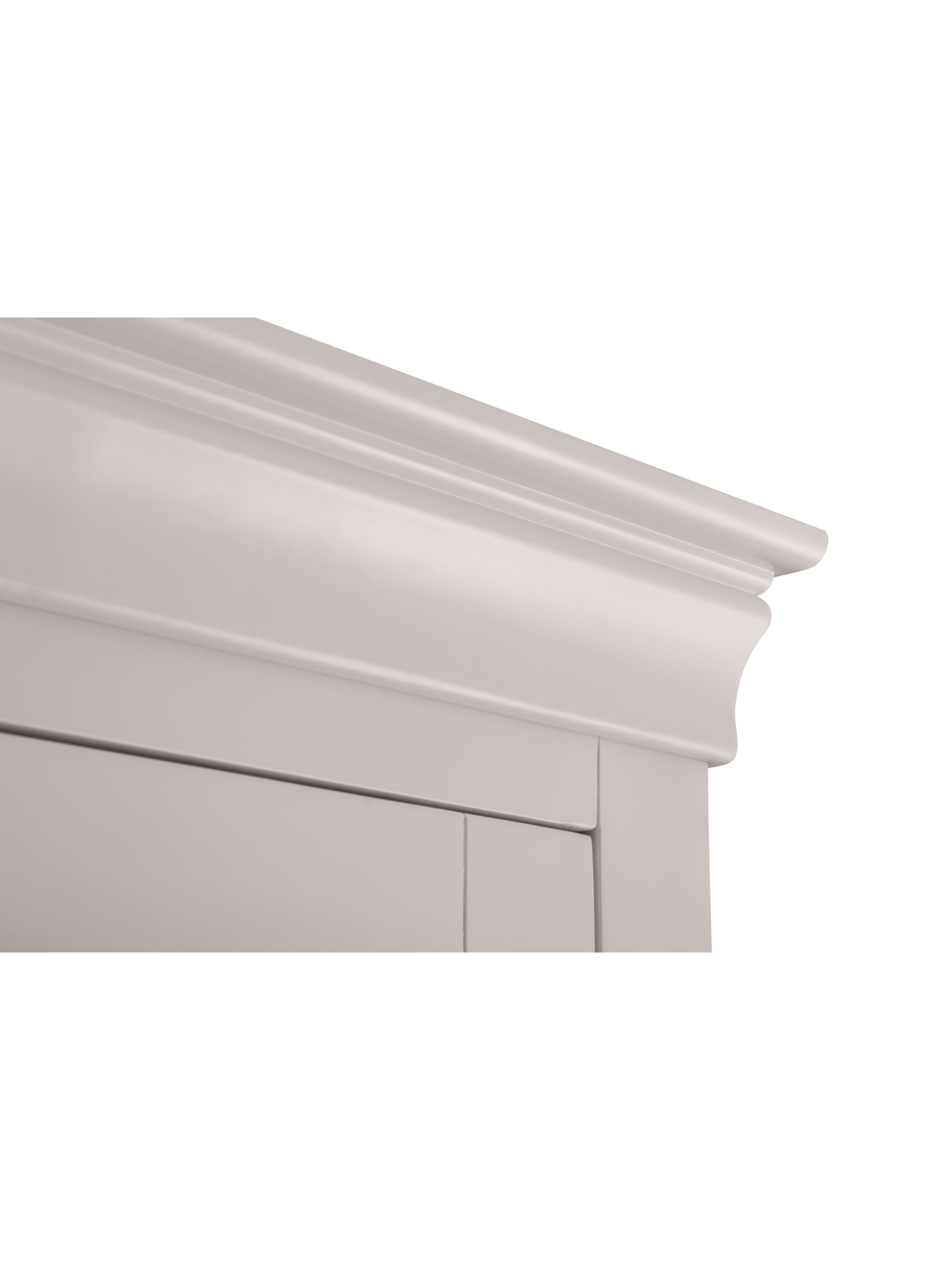 Clermont 2 Door 1 Drawer Wardrobe - Light Grey
