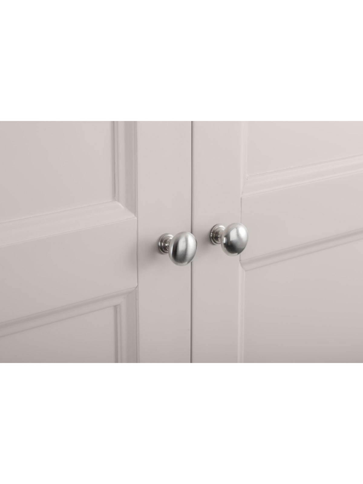 Clermont 2 Door 1 Drawer Wardrobe - Light Grey