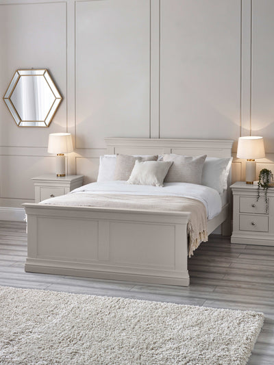 Clermont Bed - Light Grey