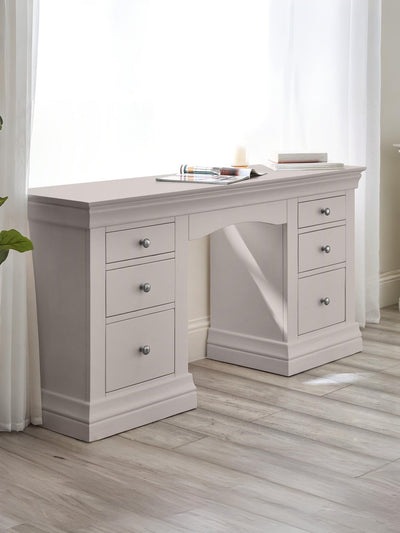 Clermont Dressing Table - Light Grey – Julian Bowen, view 2