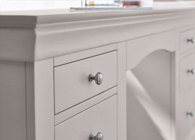 Clermont Dressing Table - Light Grey – Julian Bowen, view 6