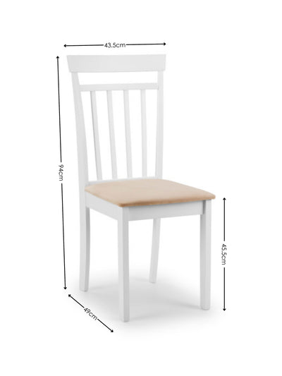 Coast White Dining Chairs (Set of 2)