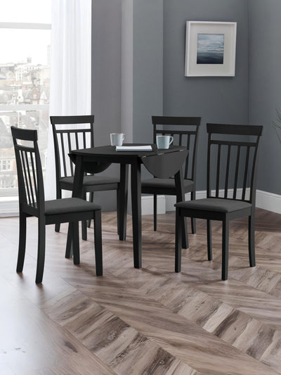 Coast Black Dropleaf Table