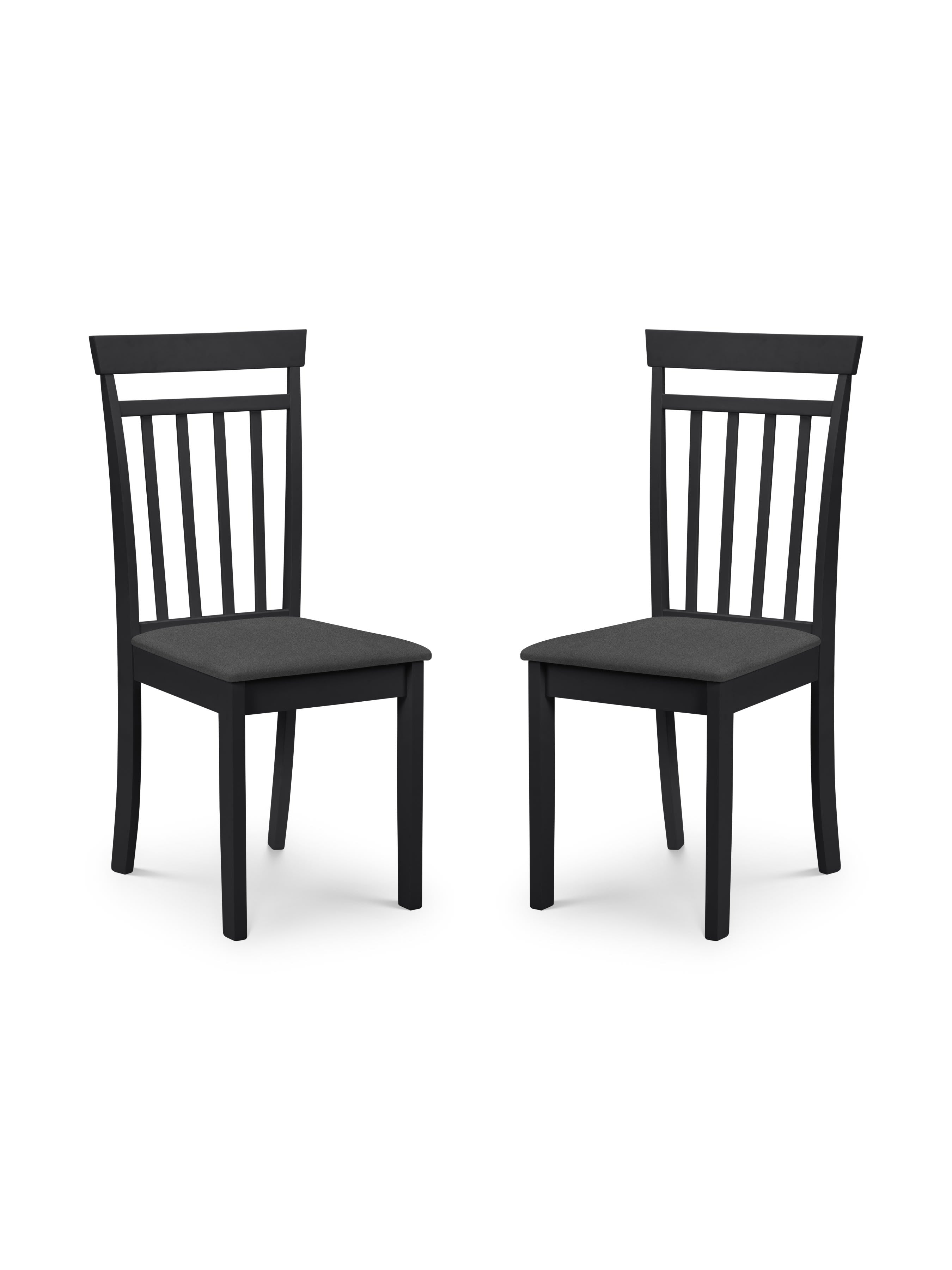 Coast Black Dining Chairs (Set of2)