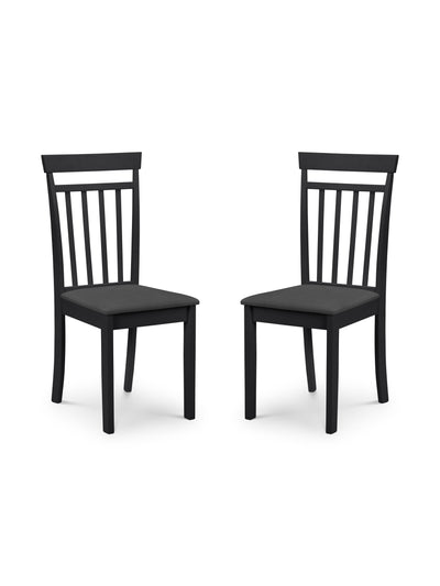 Coast Black Dining Chairs (Set of2)