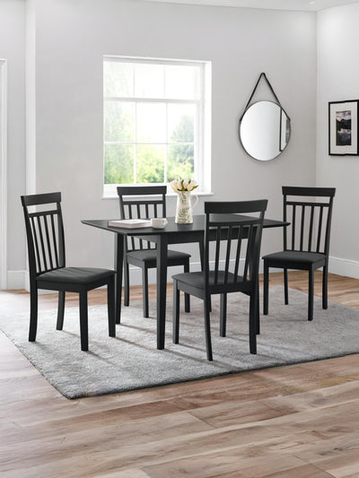 Coast Black Dining Chairs (Set of2)