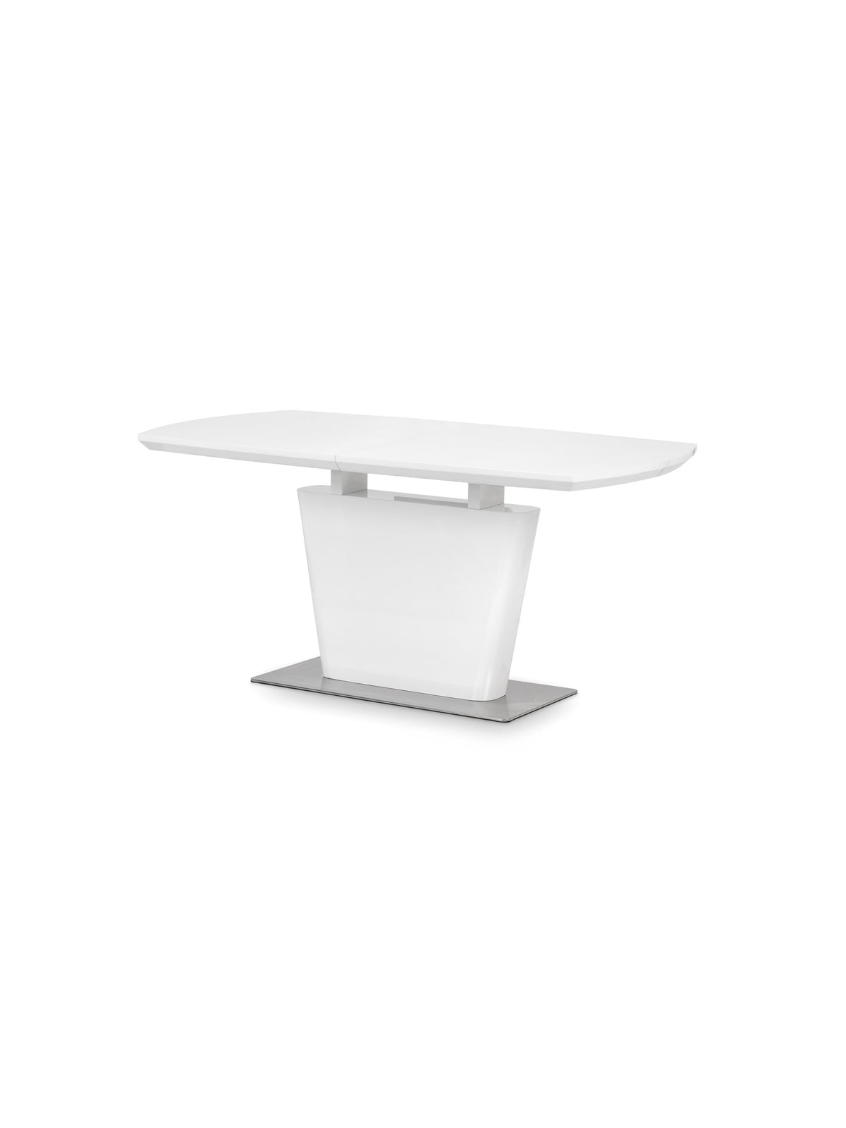 Como High Gloss Extending Table - White