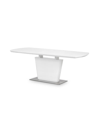 Como High Gloss Extending Table - White