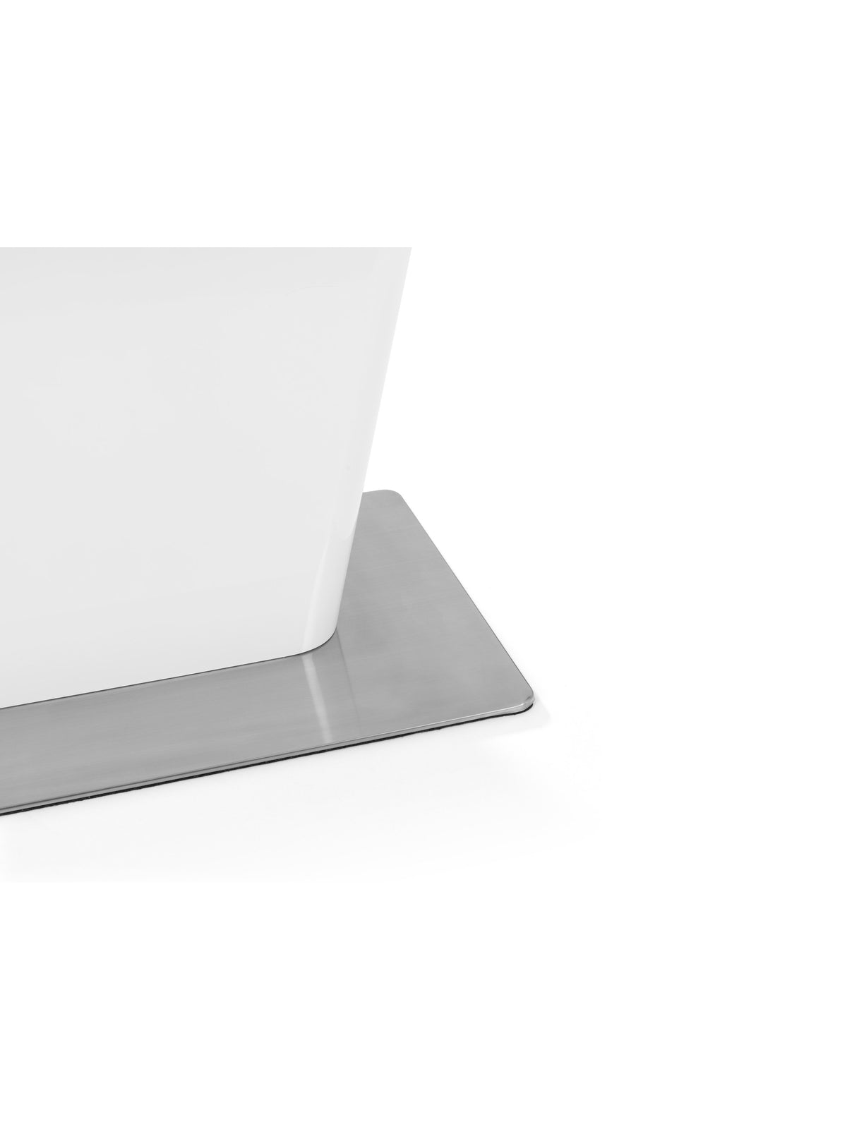 Como High Gloss Extending Table - White